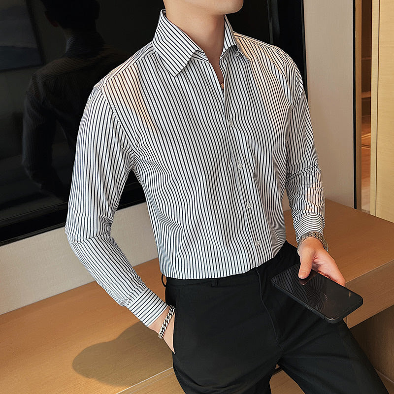 Striped-Classy Lenin Shirt