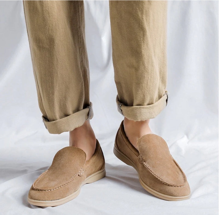MONACO OLD-MONEY SUEDE LOAFERS