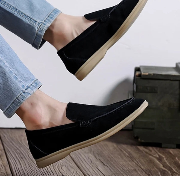 MONACO OLD-MONEY SUEDE LOAFERS