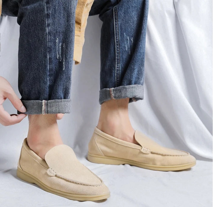 MONACO OLD-MONEY SUEDE LOAFERS