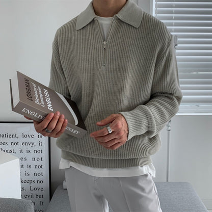 HERITAGE ZIPPED SWEATER
