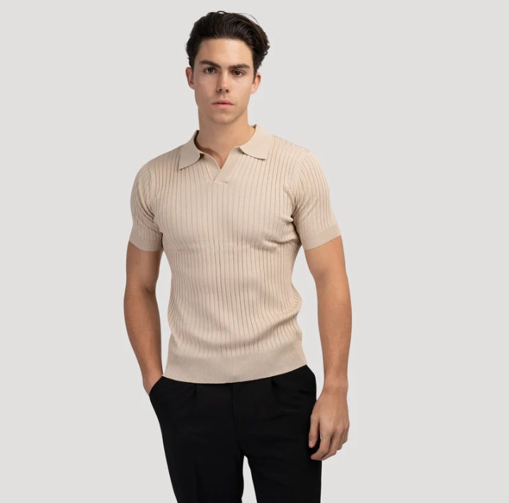 STRIPED CASUAL POLO