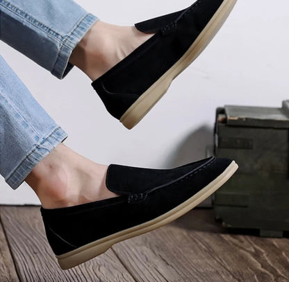 MONACO OLD-MONEY SUEDE LOAFERS